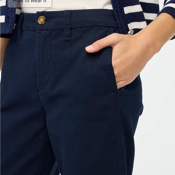 J crew High-rise girlfriend chino pant - Picture 3 of 6